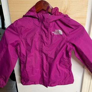 Girls Northface rain jacket